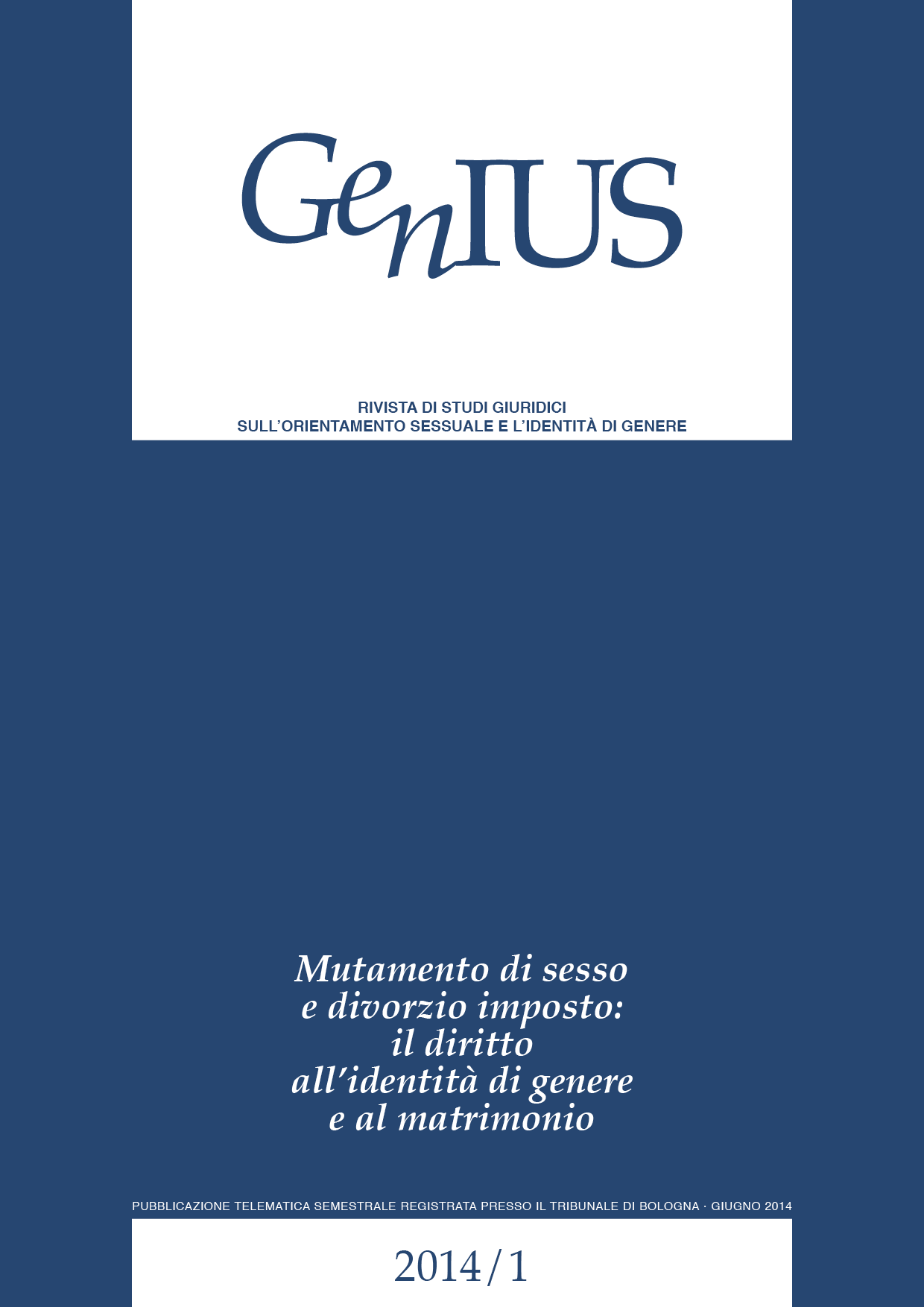 GenIUS 2014/01 - Giugno 2014