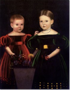 unknown-artist-two-children-from-the-torrey-family-1835